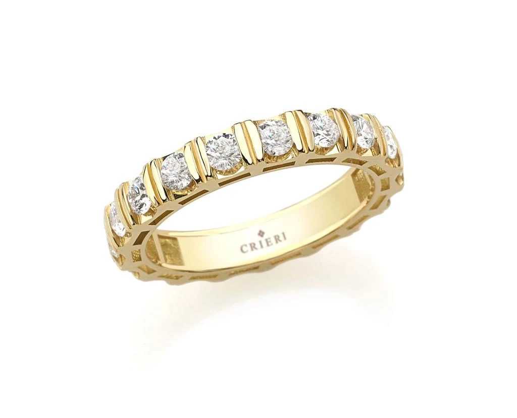 Mozafarian Gold and diamond infinity ring 1