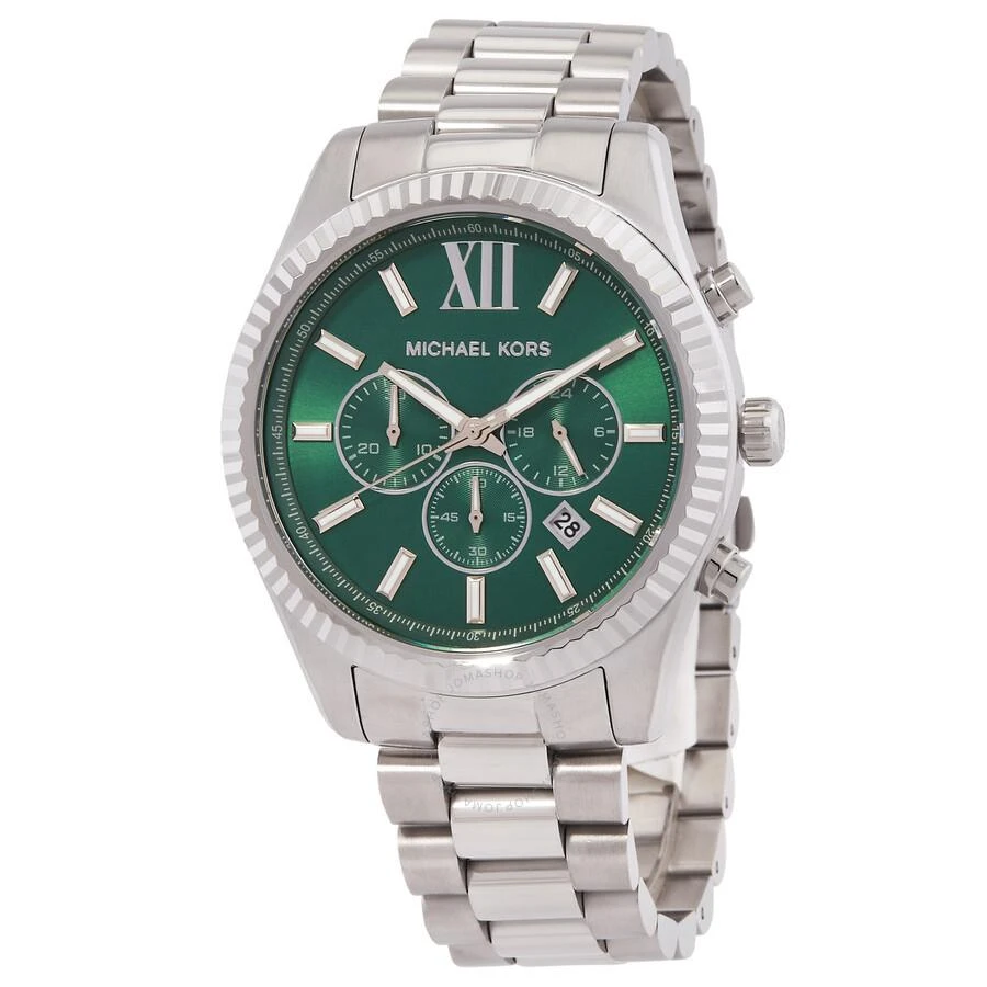 Michael Kors Lexington Chronograph Quartz Green Dial Men's Watch MK9152 1