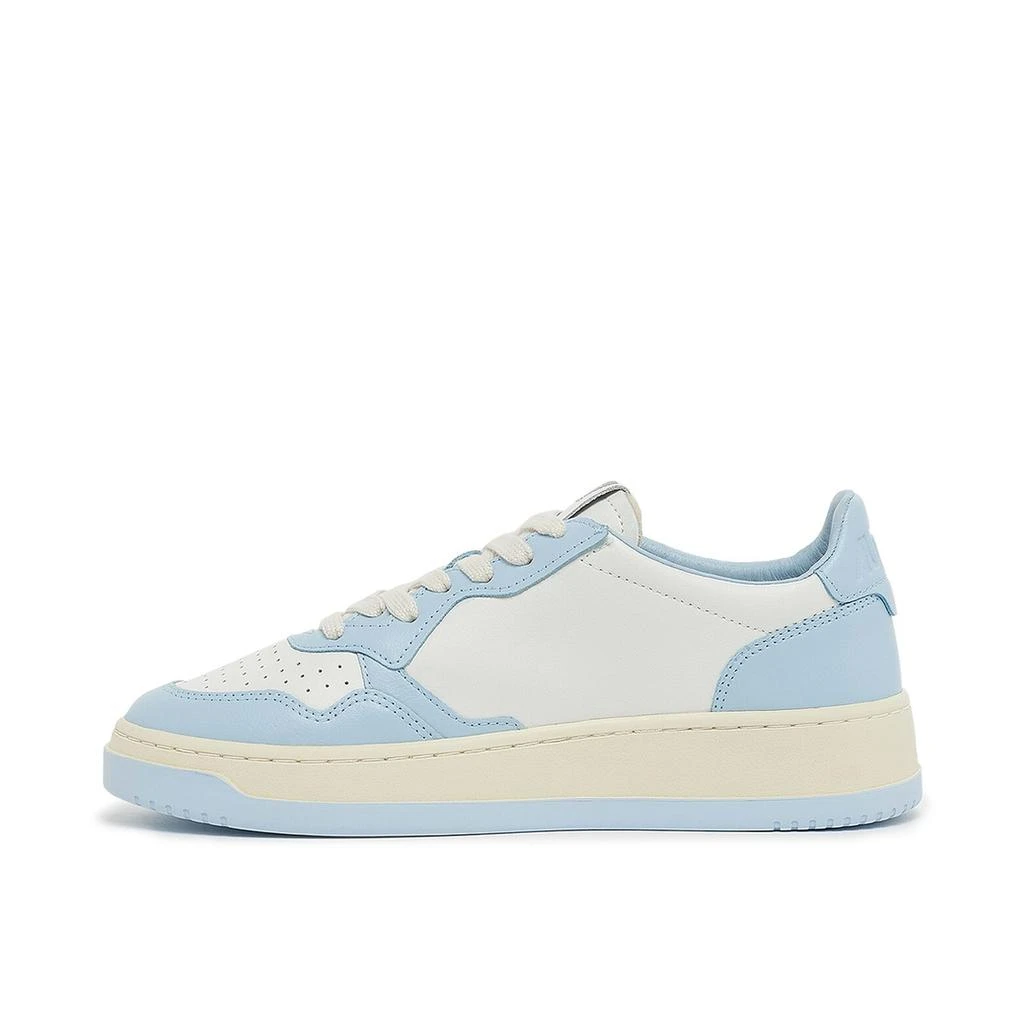 Autry Autry Ladies Blue Wmns Medalist Low Top Sneakers, Brand Size 35 ( US Size 5 ) 2