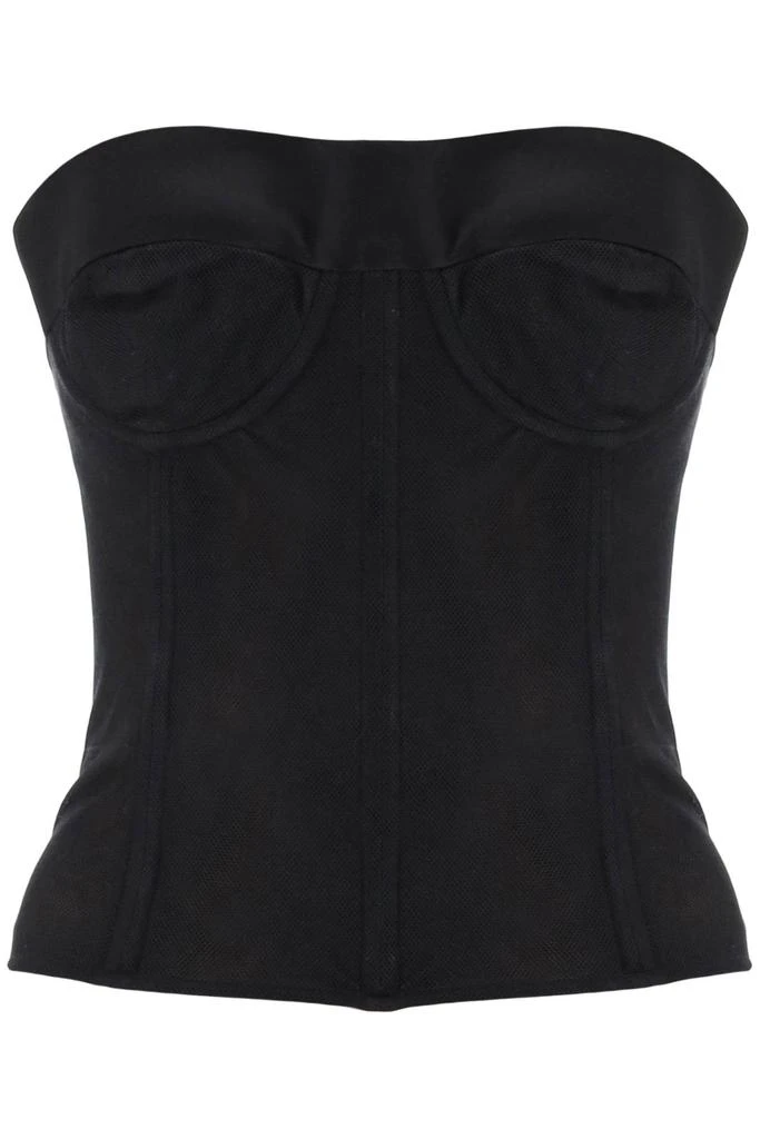 MAISON MARGIELA bustier top in mesh 1