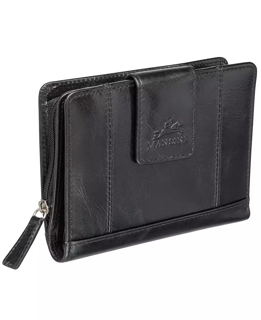 Mancini Leather Goods Men's Casablanca Collection Medium Clutch Wallet