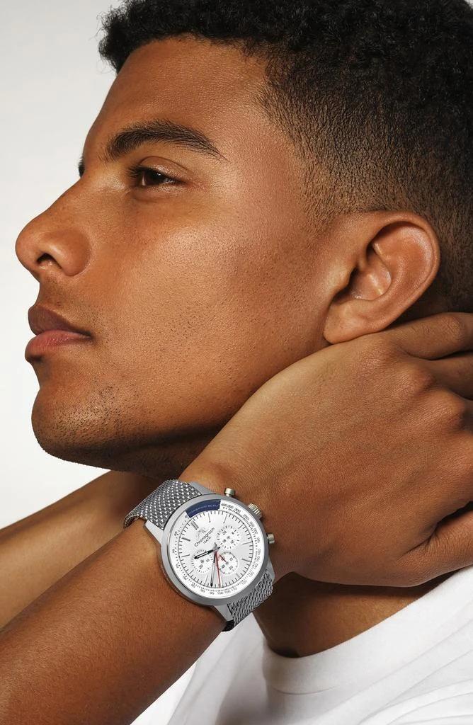Porsamo Bleu Simon Mesh Strap Chronograph Watch, 44mm 2