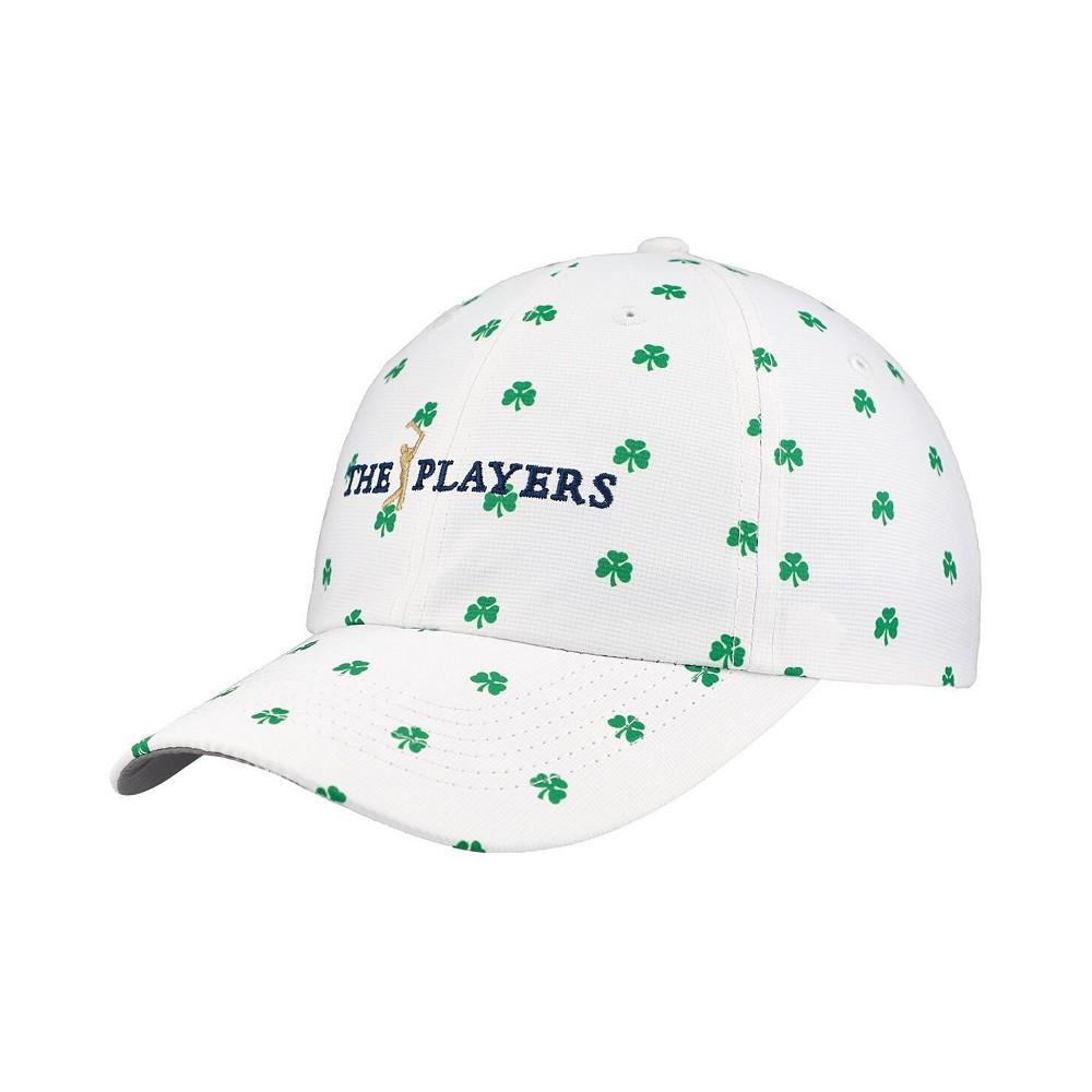 Imperial Men's White The Players Allover Shamrock Print Alter Ego Adjustable Hat