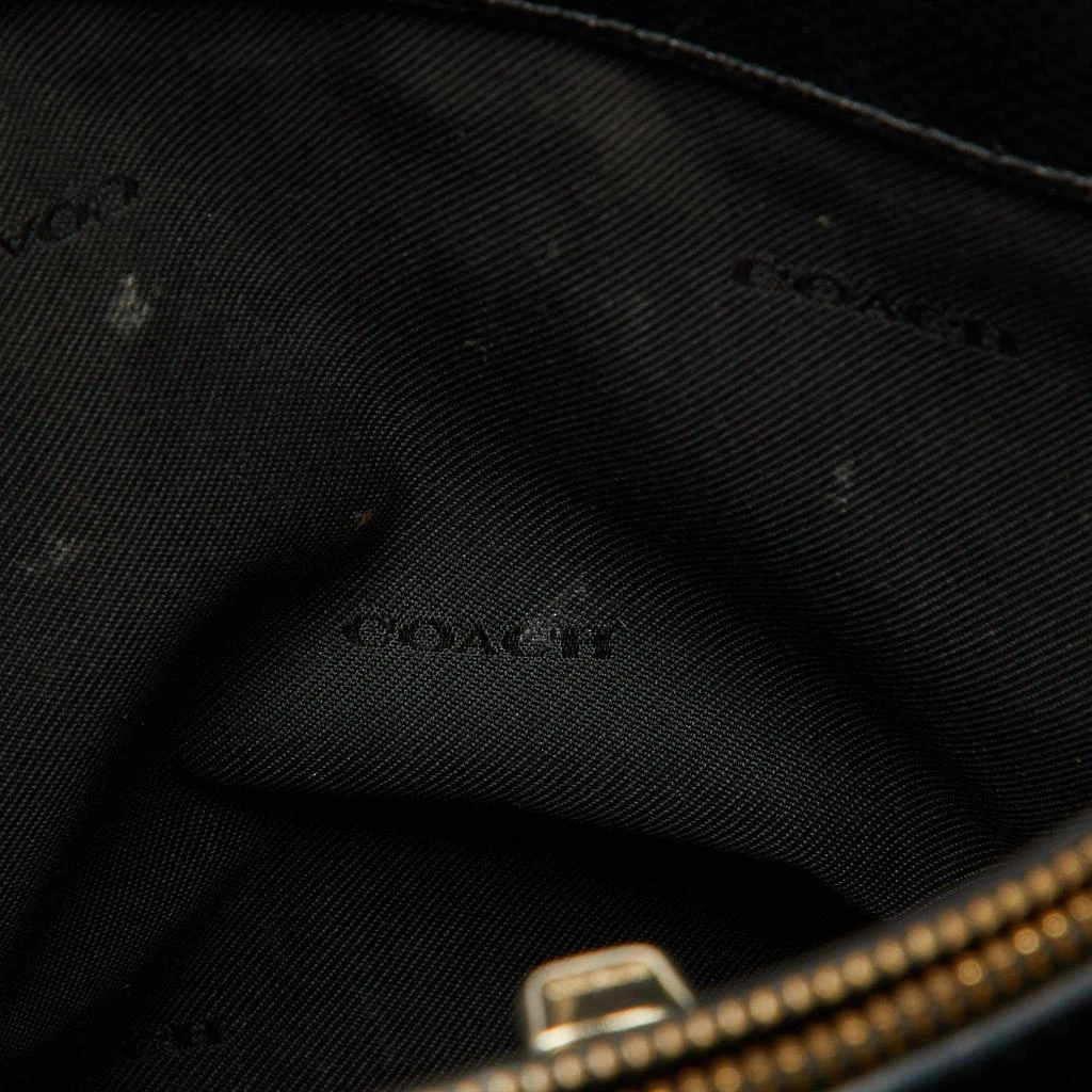 Coach Coach Black Leather Turnlock Carryall 29 Satchel 11