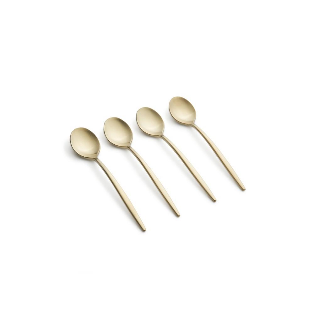 Cambridge Silversmiths Gaze Champagne Satin Demi Spoon Set, 4 Piece