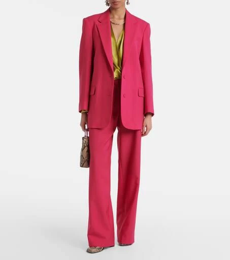 Dries Van Noten Oversized wool and mohair blazer 2