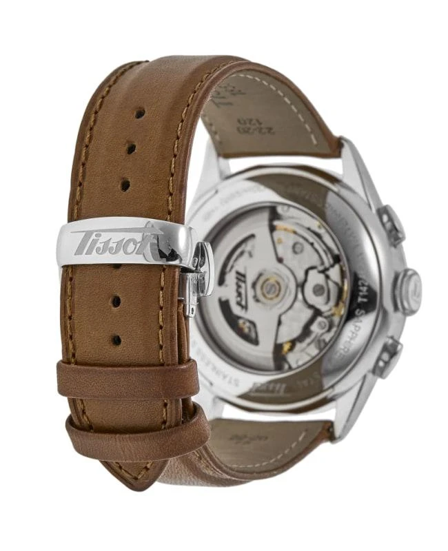 Tissot Tissot Telemeter 1938 Automatic Black Dial Leather Strap Men's Watch T142.462.16.052.00-PO 4