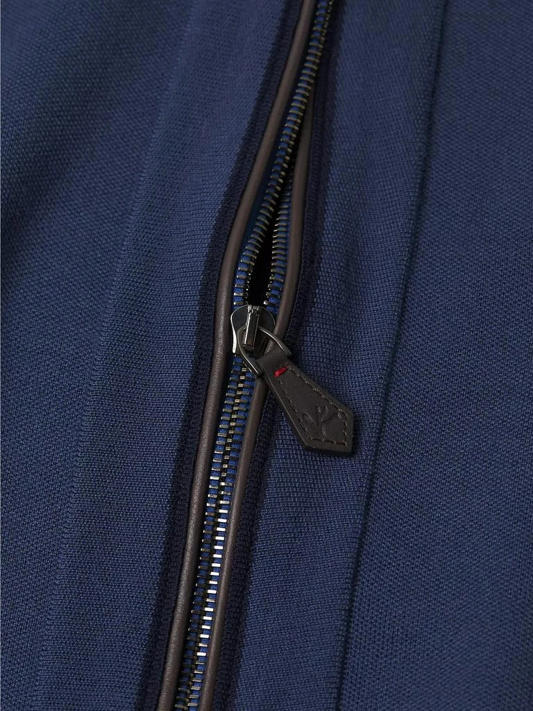 Isaia Wool-Silk Zip-Up Jacket 6