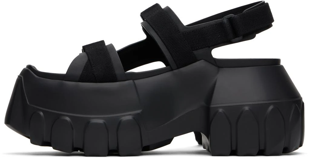 Rick Owens Black Hollywood Mega Tractor Heeled Sandals 3