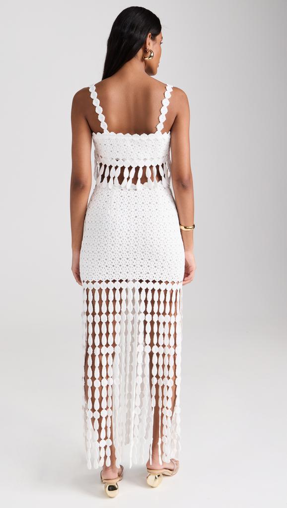 SAYLOR Elie Fringe Midi Skirt Set