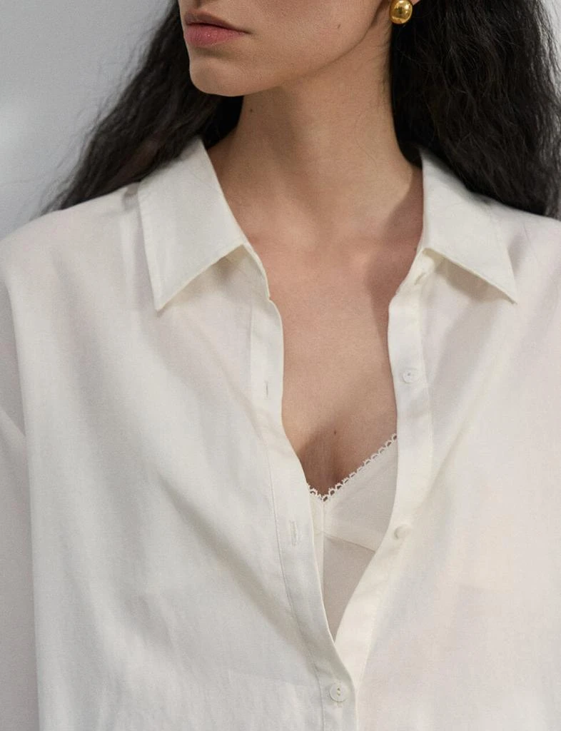 Pixie Market Crop Layered Bubble Shirt 6