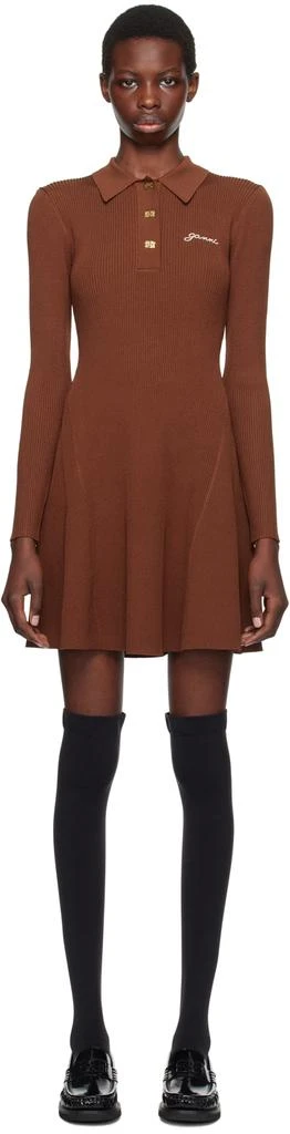 blue dress for baby girl Ganni Dresses Brown main image 0