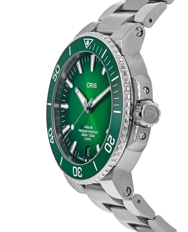 Oris Oris Aquis Date 43mm Green Dial Steel Men's Watch 01 400 7763 4157-07 8 24 09PEB 3