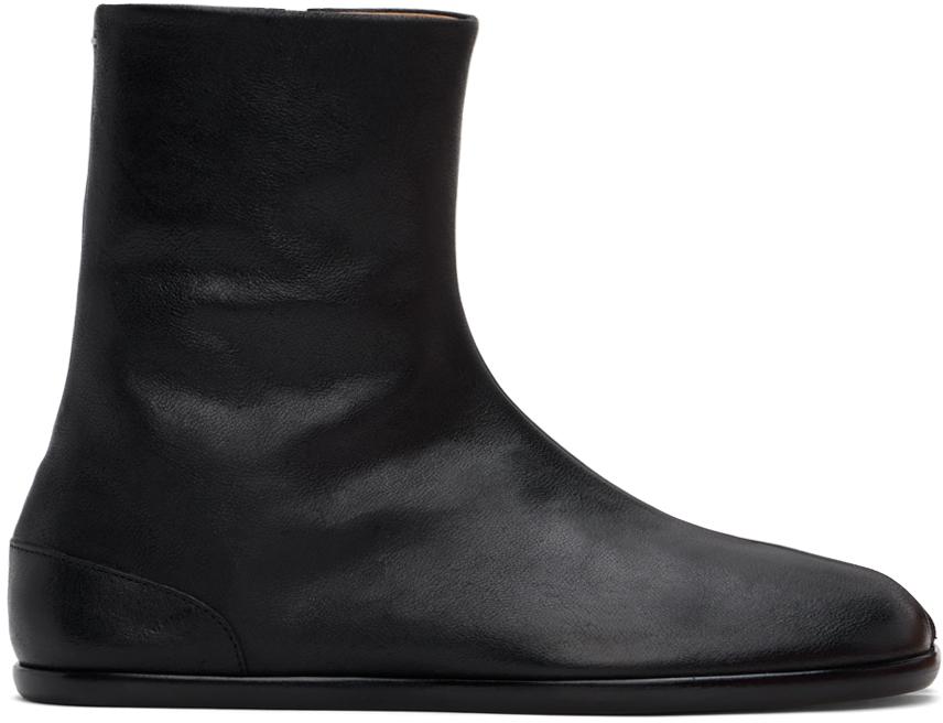 MAISON MARGIELA TABI LOW HEEL BOOTS BLACK EU39 /US9