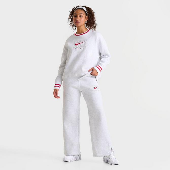 NIKE Women's Nike Sportswear Phoenix Fleece High-Waist Wide-Leg Graphic Jogger Pants