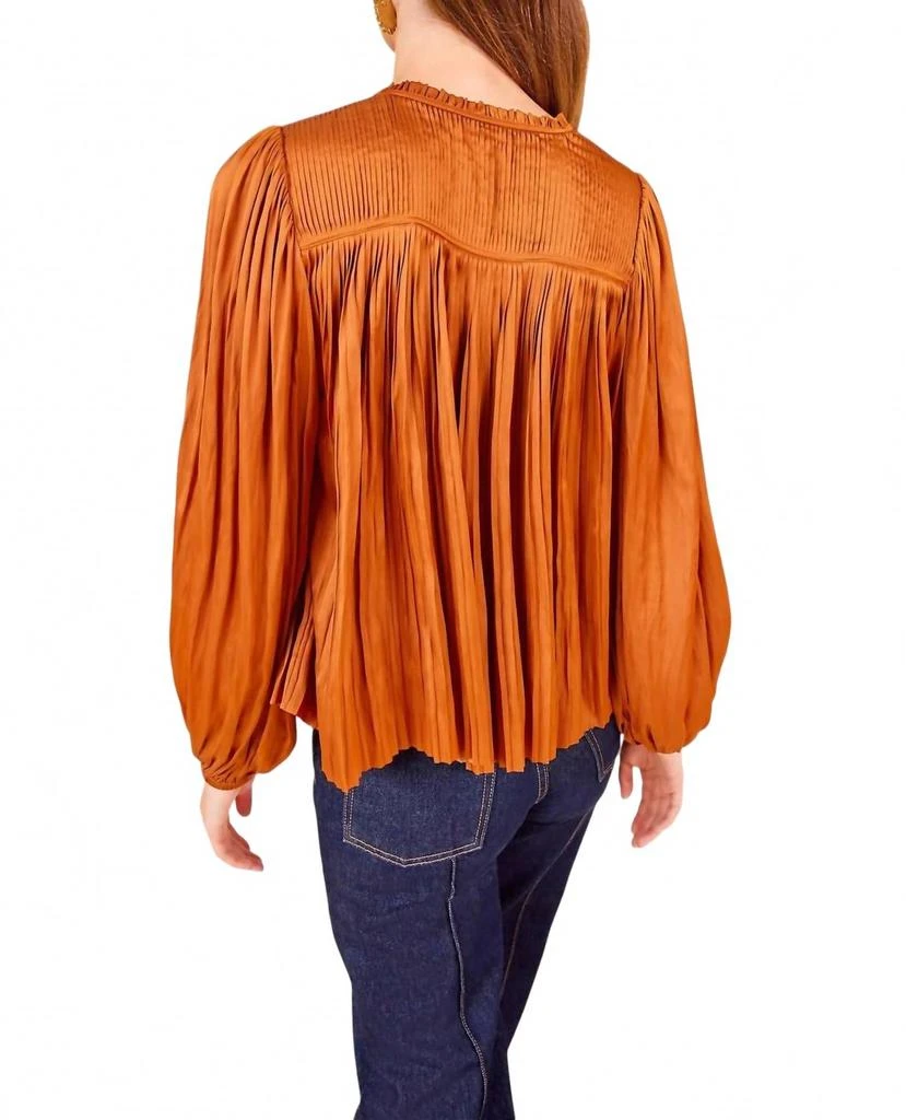 Ulla Johnson Freja Blouse In Amber 3