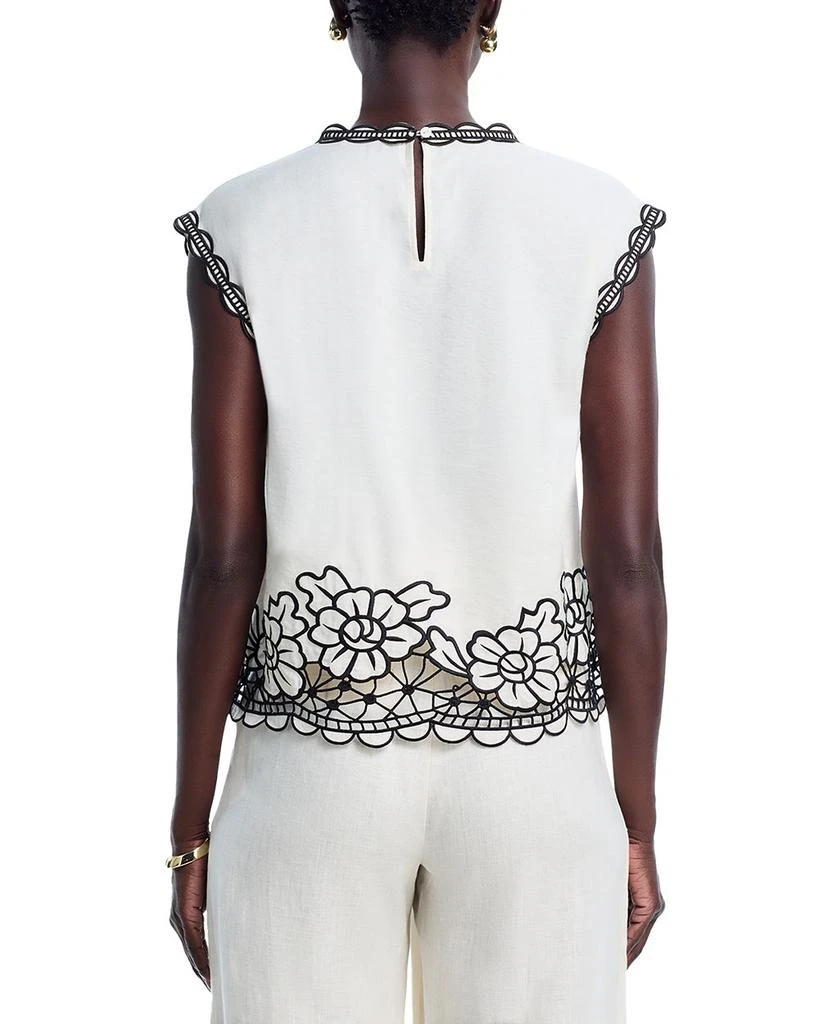 Tahari The Poppy Embroidered Top 3