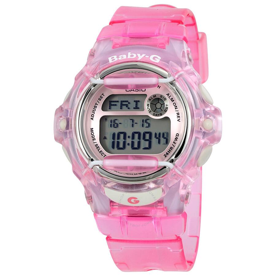 Casio Open Box - Casio Baby G Pink Resin Digital Ladies Watch BG169R-4
