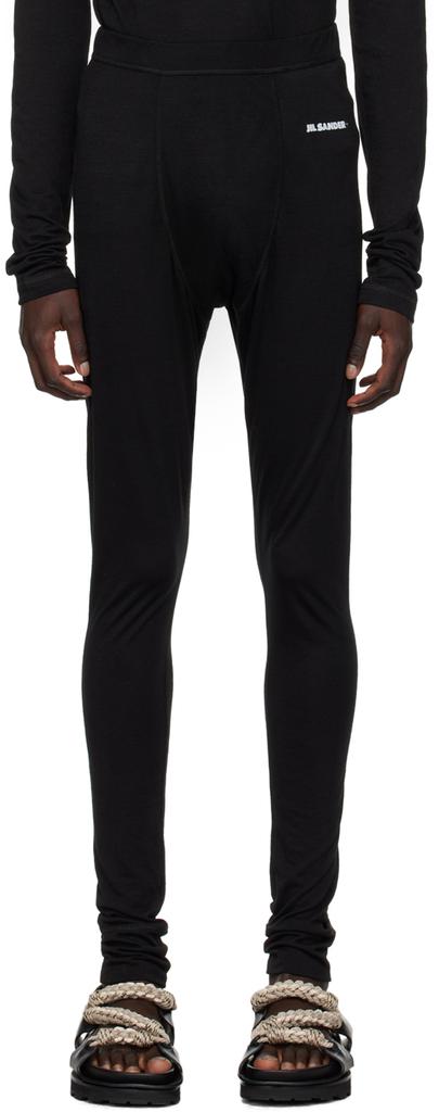 Jil Sander Black Printed Leggings - Joggers - Compare Prices