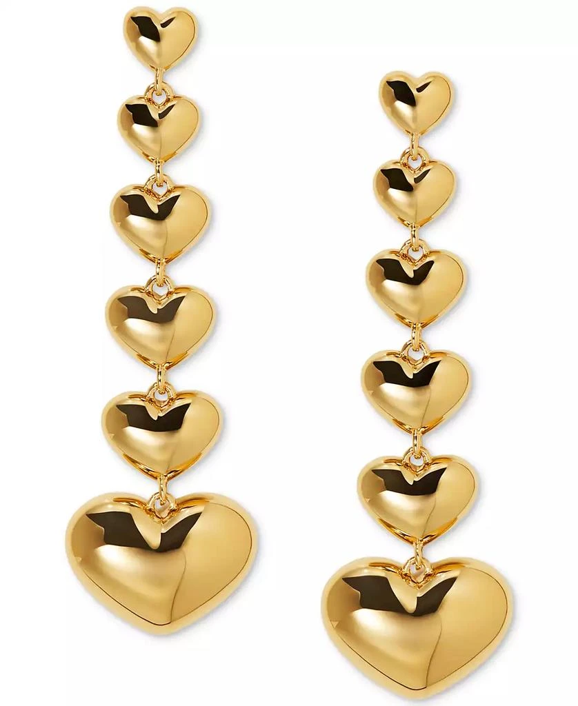 AJOA by Nadri 18k Gold-Plated Heart Linear Drop Earrings 1