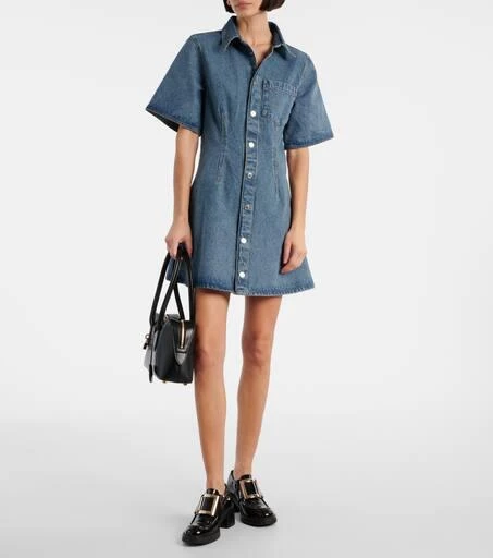 AMI Ami De Cœur denim shirt dress 2