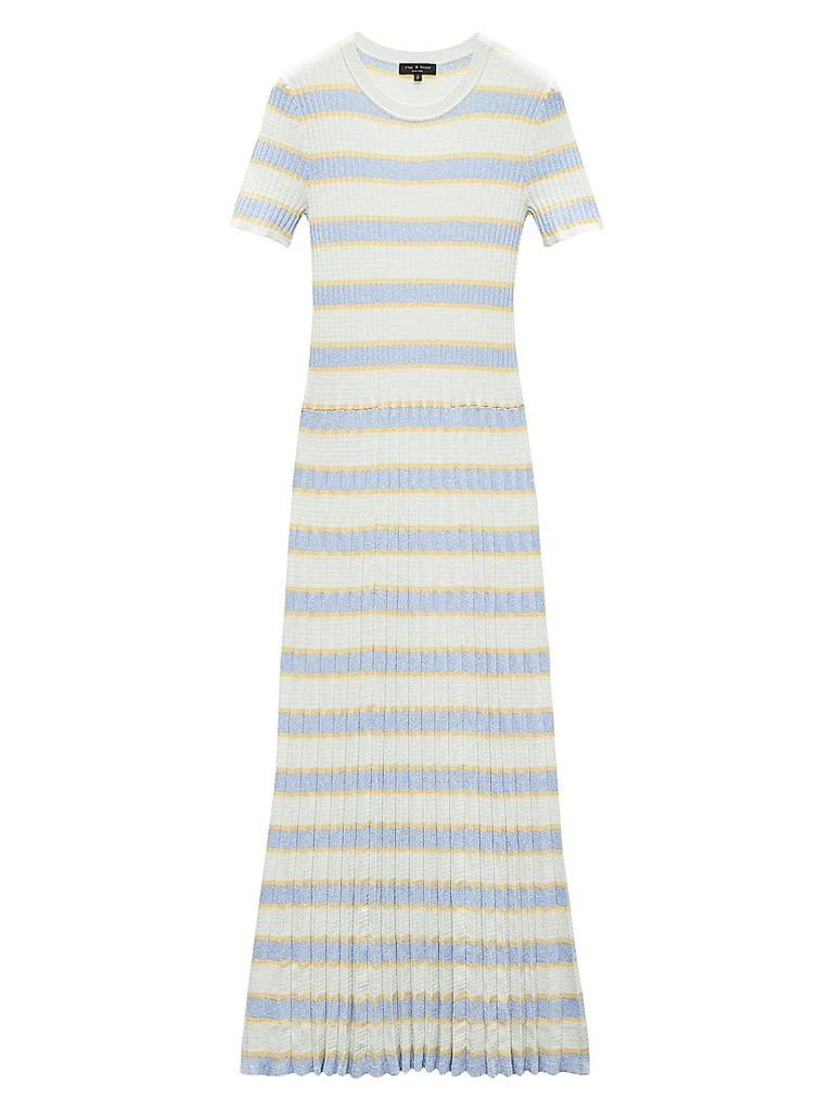 rag and bone knit dress Ribbed Wrap Dress in Black