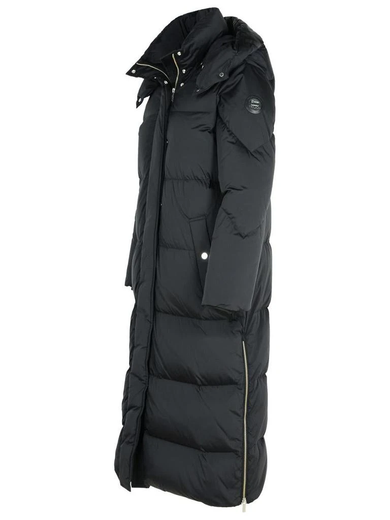 Woolrich Woolrich Black Nylon Aurora Long Jacket 2