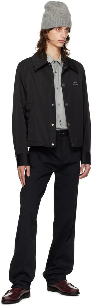 AMI Black Straight Trousers 4