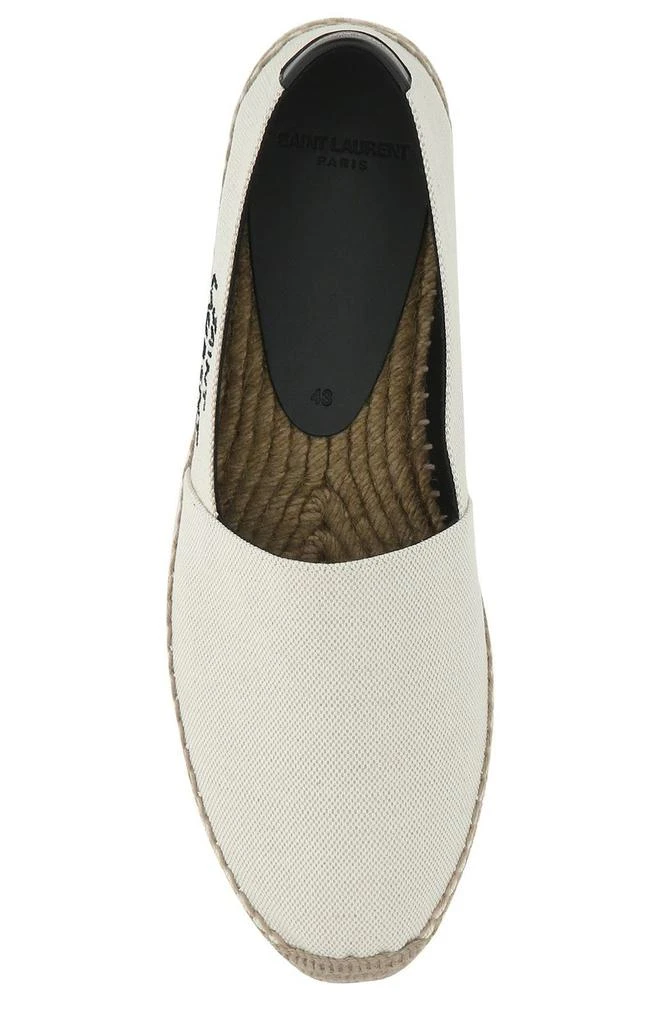 Yves Saint Laurent Saint Laurent Logo Embroidered Slip-On Espadrilles 4