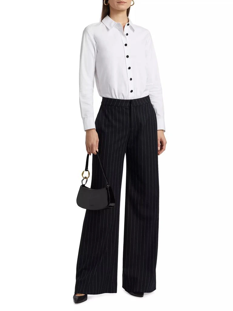 L'Agence Blake Cotton-Blend Long-Sleeve Bodysuit 2