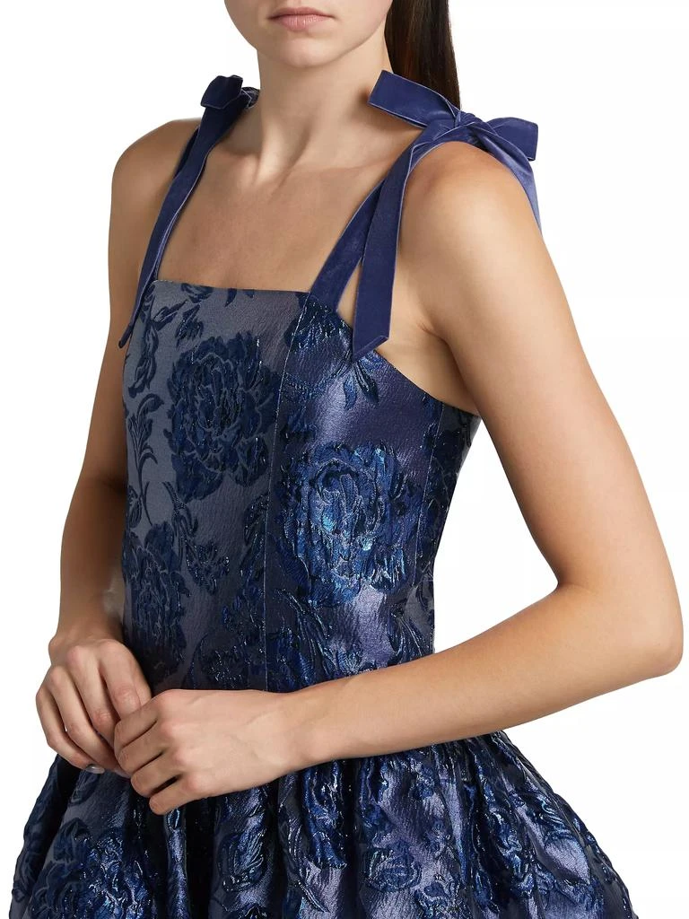 Alice + Olivia Maryann Floral Satin Minidress 6