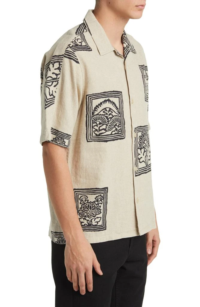 NN07 Ole 5396 Linen Blend Camp Shirt 4