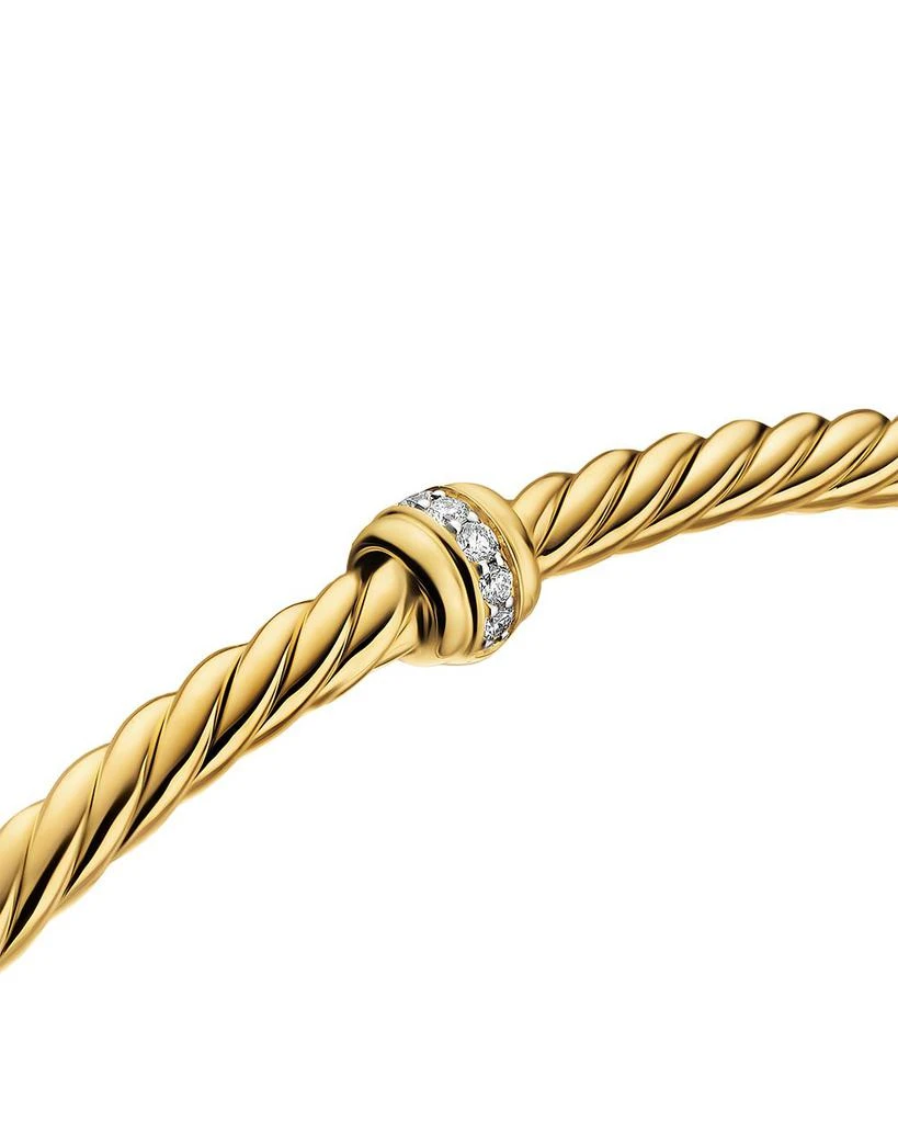 David Yurman Micro Cablespira® Flex Center Station Bracelet in 18K Yellow Gold, 2.6mm 4