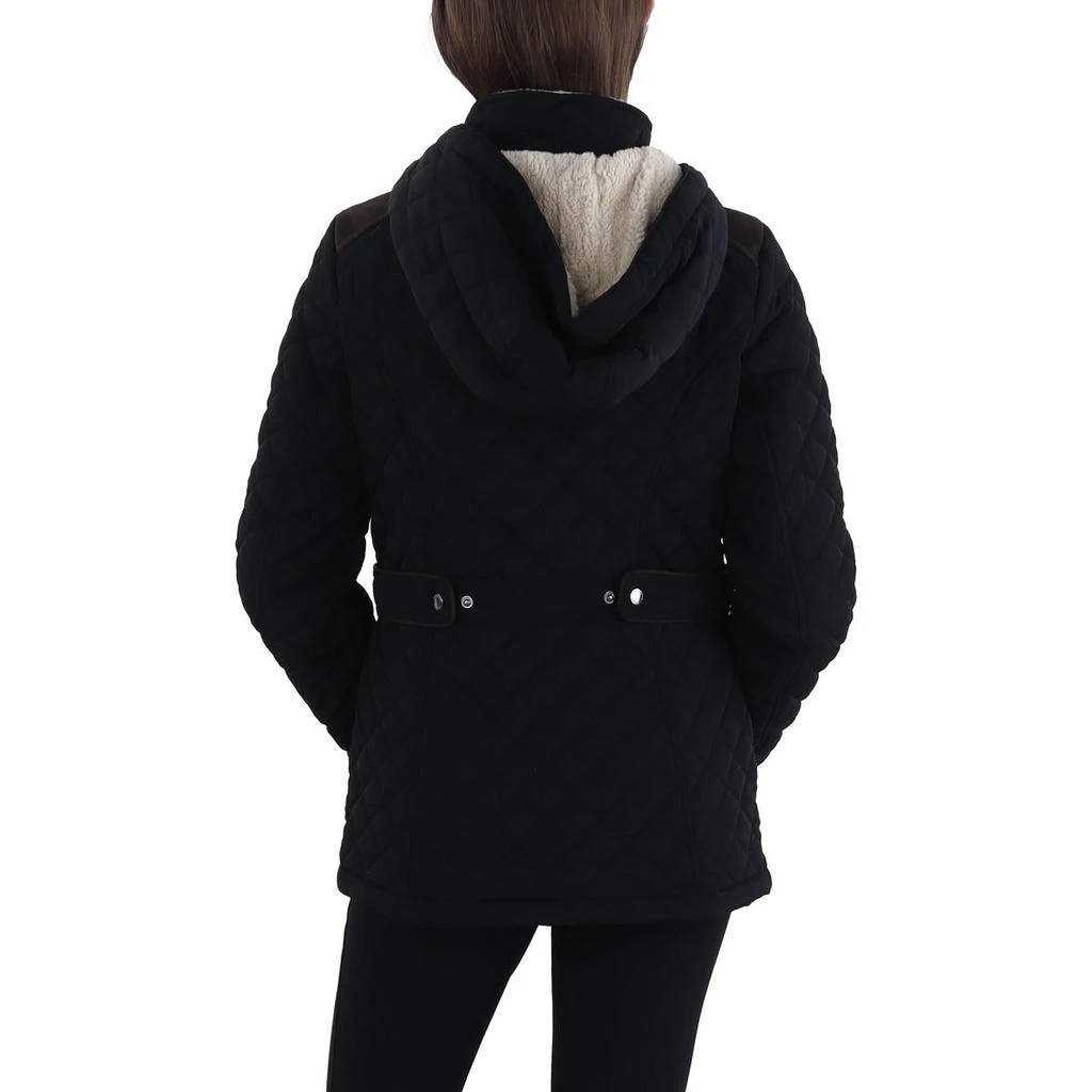 Laundry by Design Womens Faux Fur Hooded Quilted Coat 2