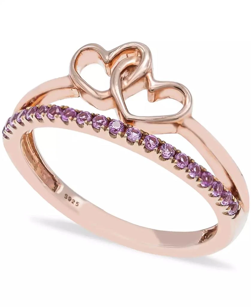 Macy
s Pink Sapphire (1/5 ct t.w.) Ring in 14k Rose Gold over Sterling Silver