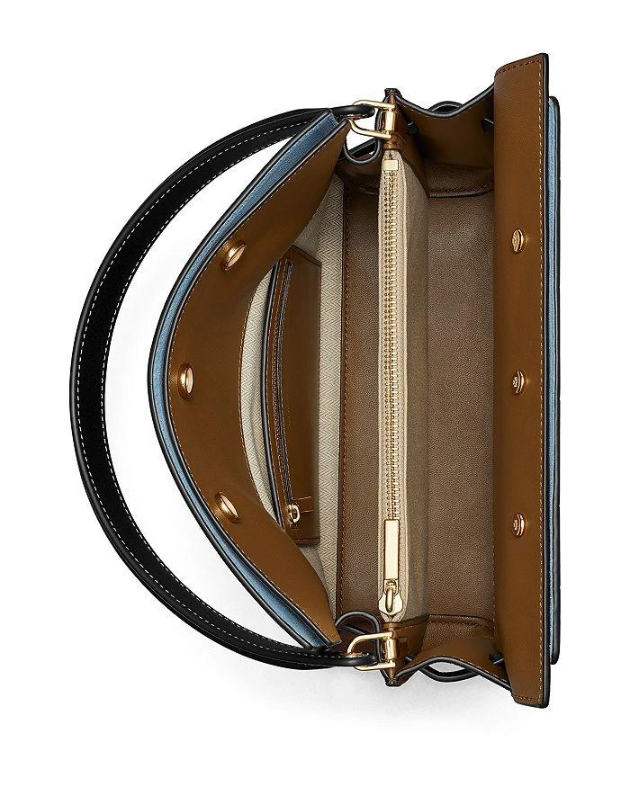 Tory Burch Lee Radziwill Croc Embossed Double Bag 2