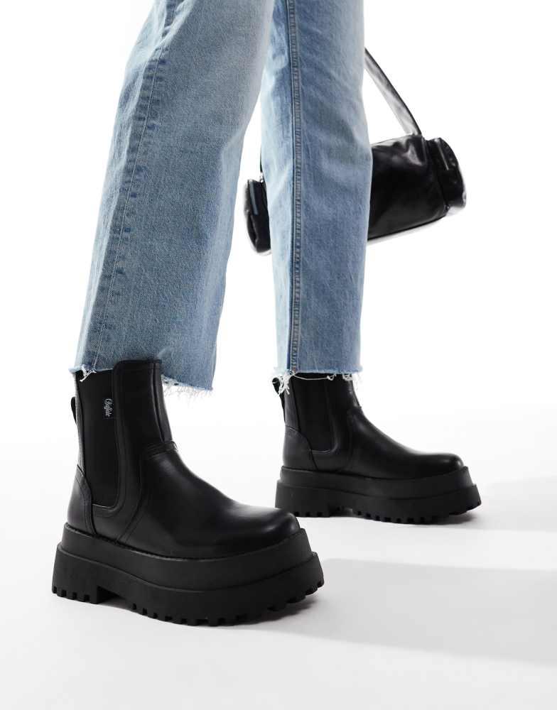 Buffalo Buffalo chunky boot in black