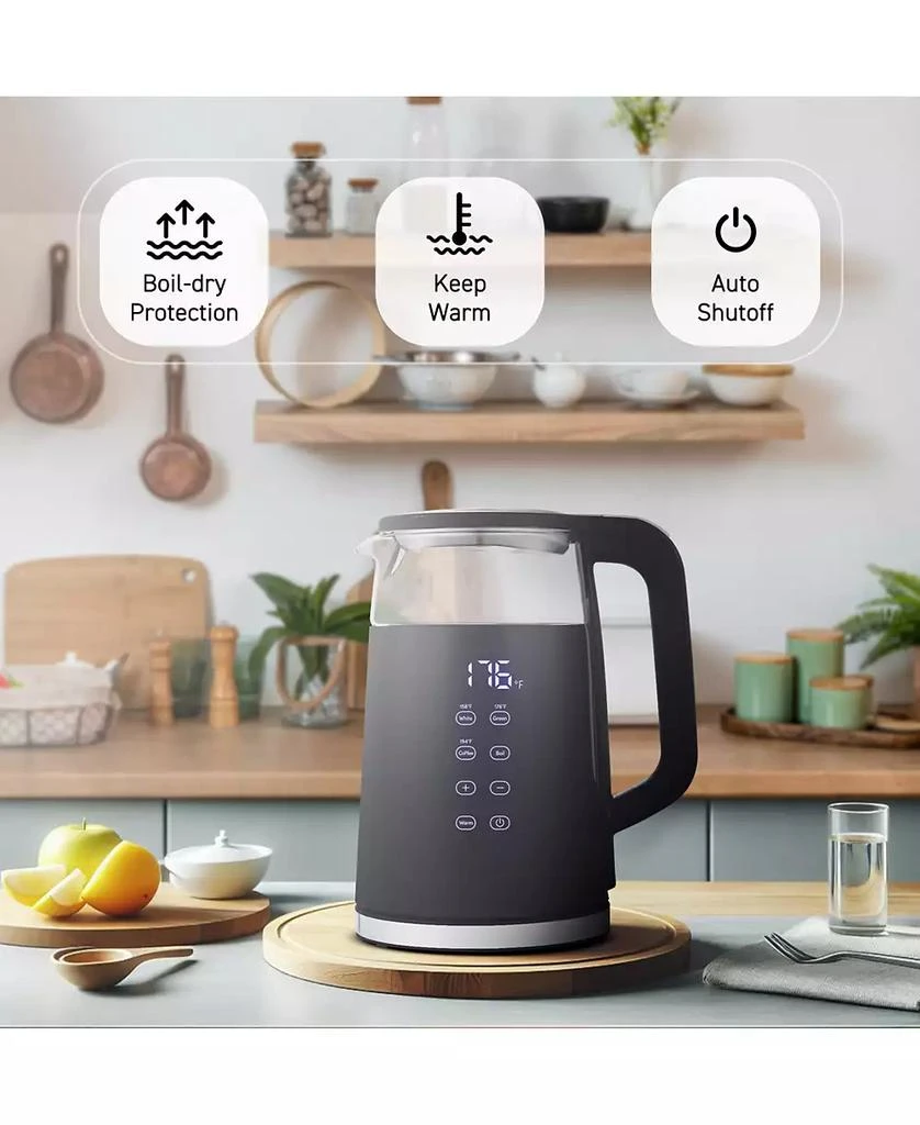 Elite Cuisine 1.8-Qt Double-Wall Cool Touch Electric Tea Kettle 3