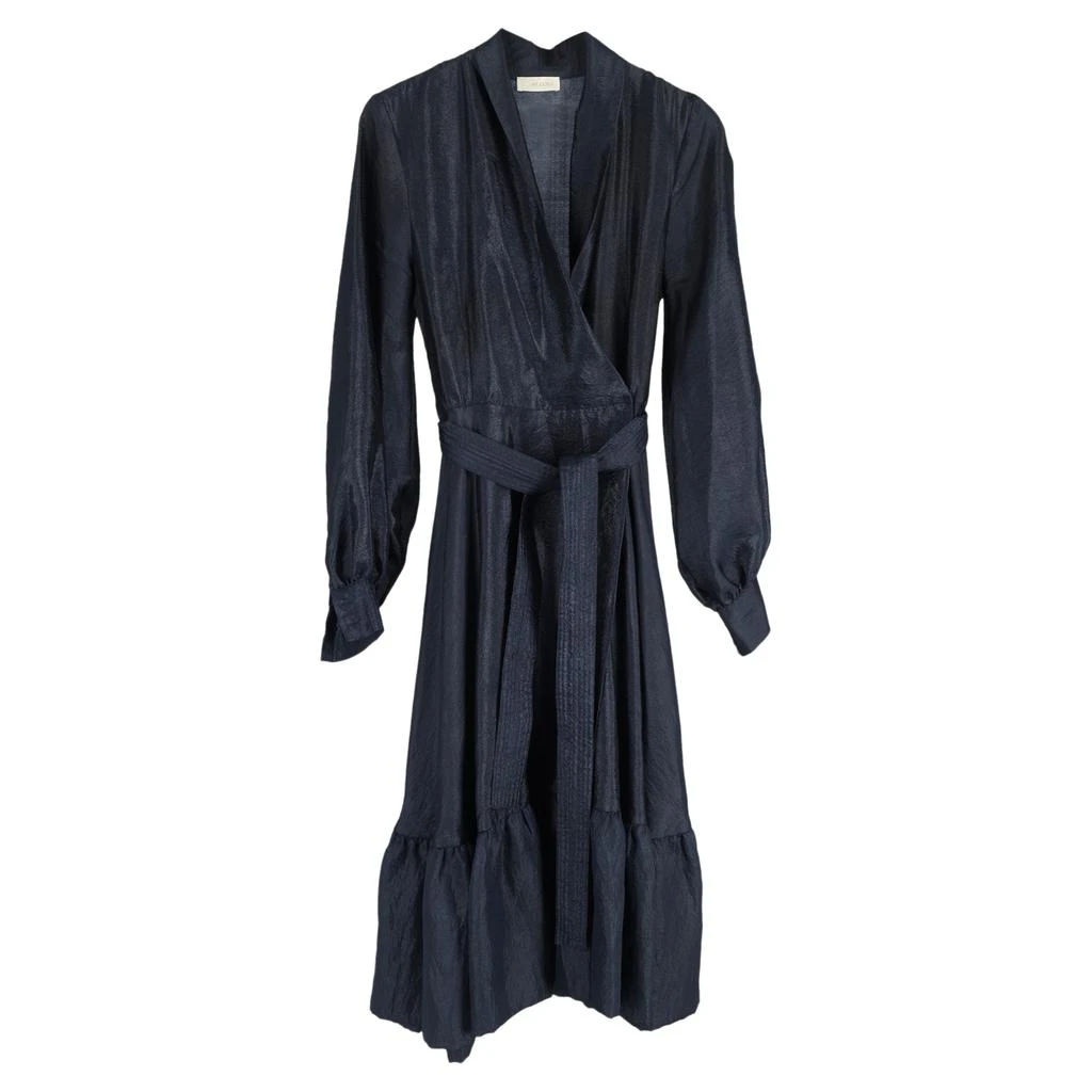 Stine Goya Stine Goya Shiny Niki Dress in Navy Blue Polyester 1