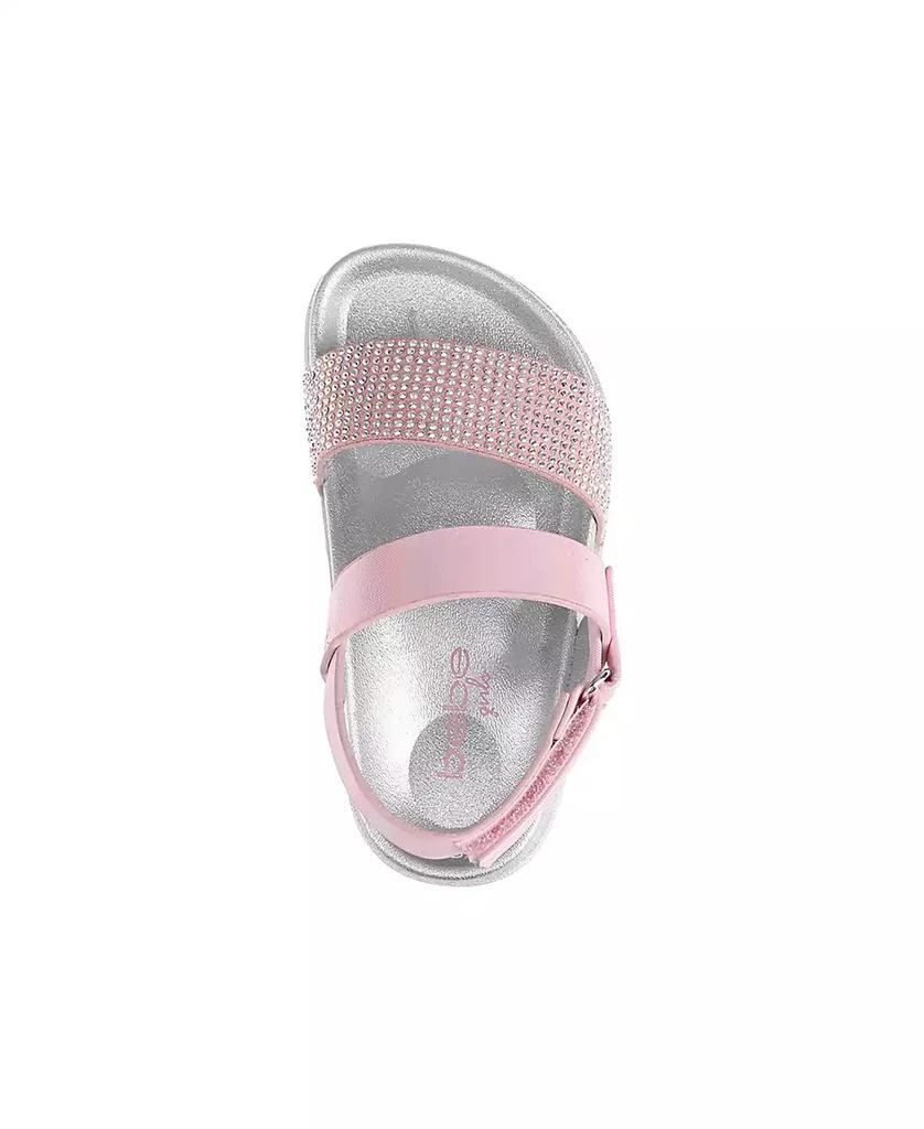 Bebe Toddler Girls Rhinestones Charm Sandals 6