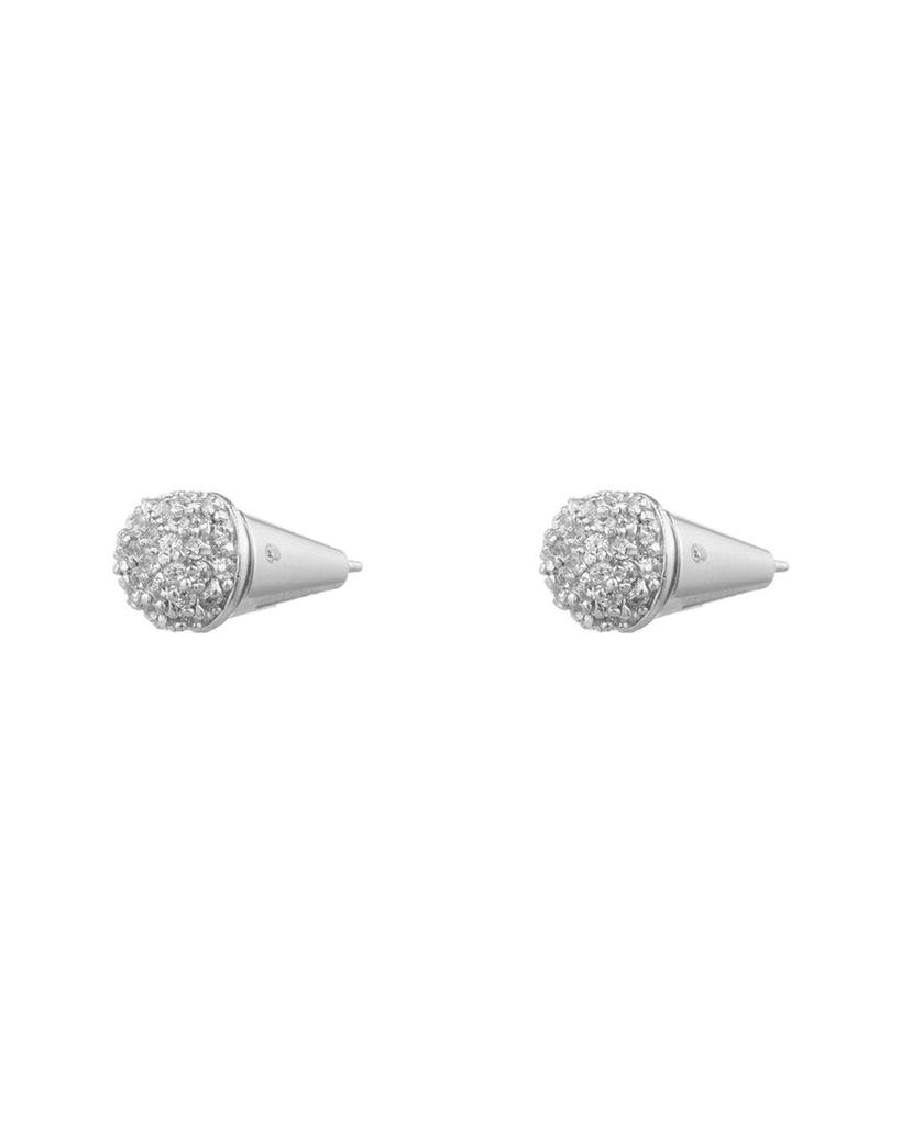 Eddie Borgo Rhodium Plated Dome Studs