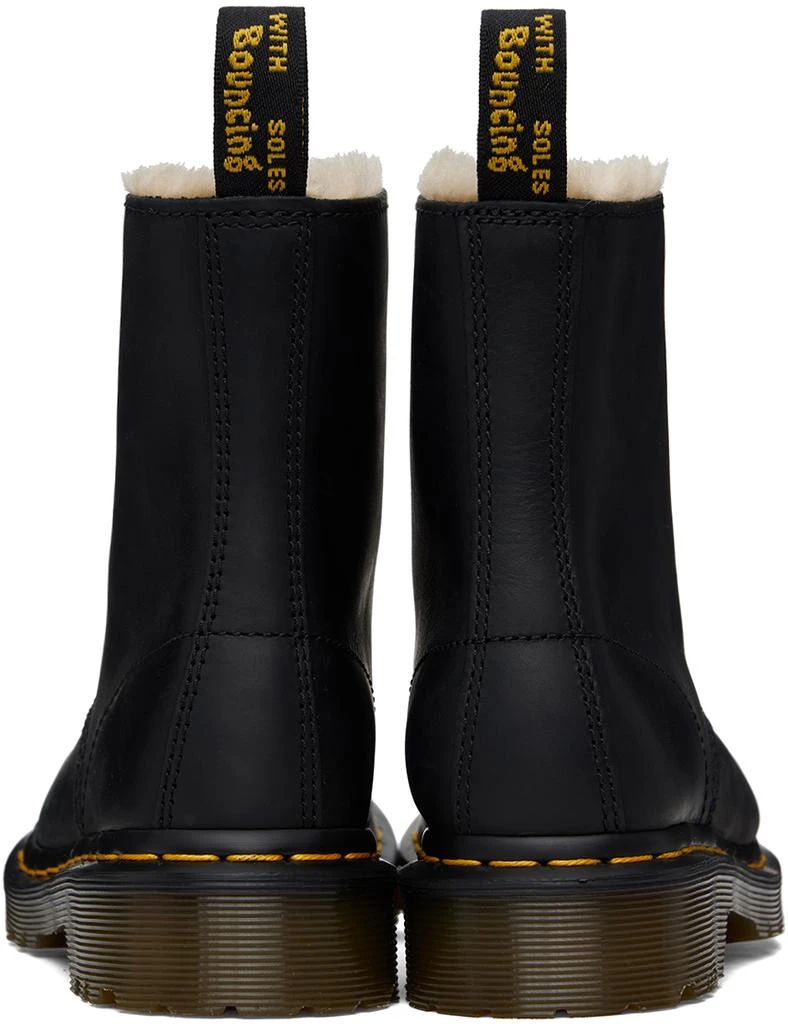 Dr. Martens Black 1460 Faux Fur Lined Boots 2
