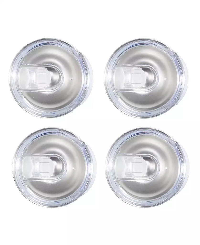 Cambridge Silversmiths 12 Oz White Terzo Stainless Steel Wine Tumblers, Set of 4 4