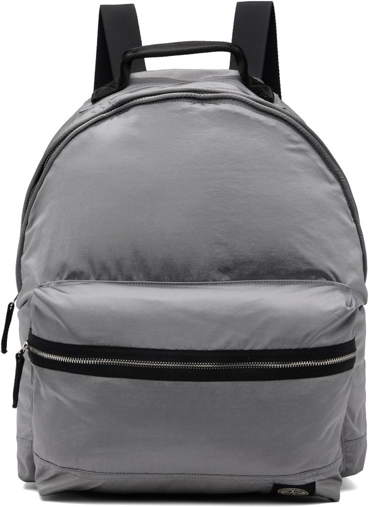 Stone Island Resin Treated Cordura 1500 Backpack Lead Grey