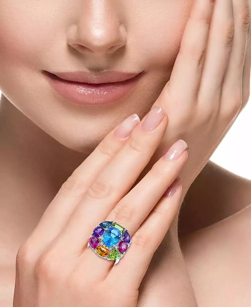 Effy EFFY® Multi-Gemstone Cluster Statement Ring (16-3/4 ct. t.w.) in Sterling Silver 2