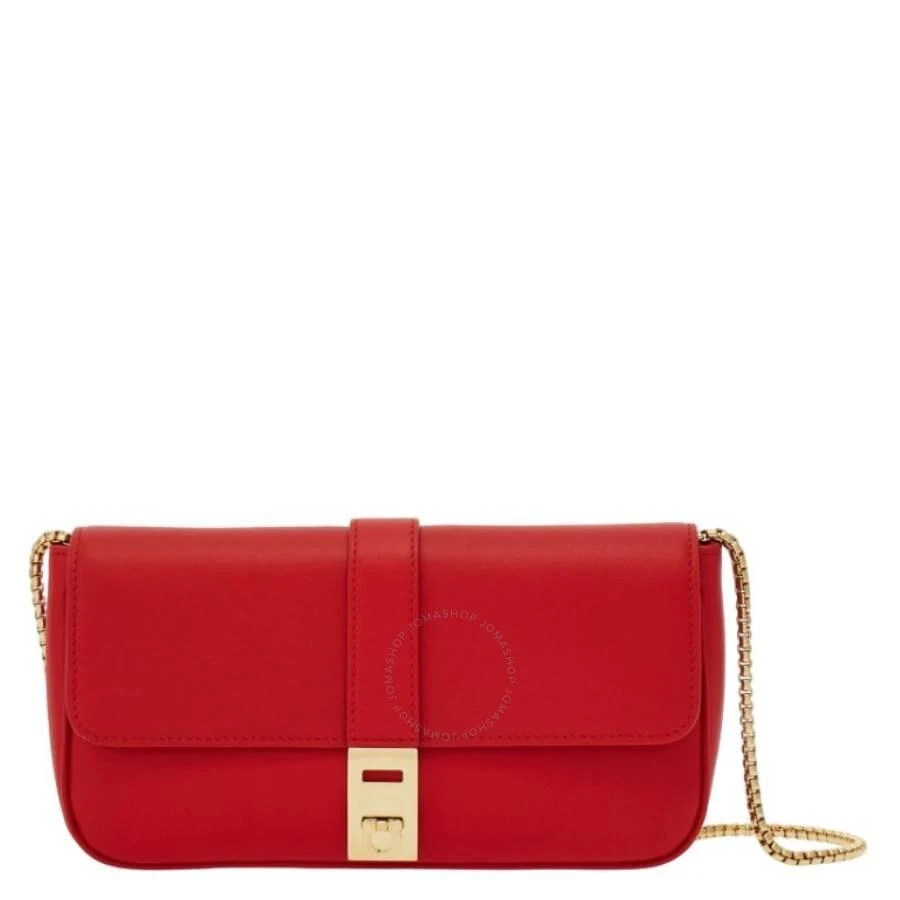 Salvatore Ferragamo Red Calfskin Mini Chain Bag 1