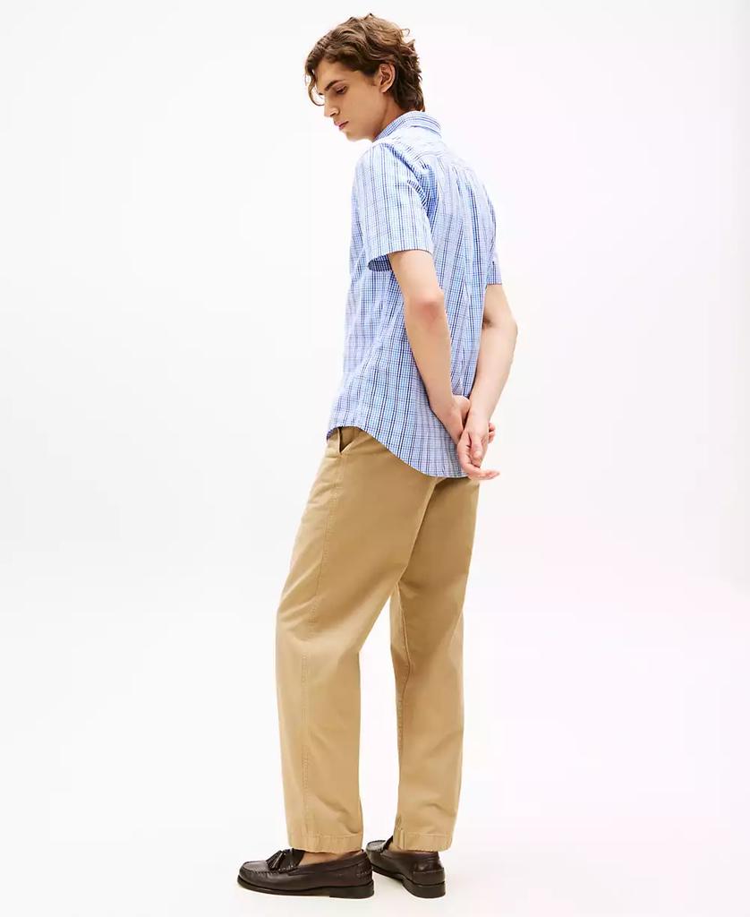 Tommy Hilfiger Men's Americana Tailored Relaxed-Fit Check Button-Down Shirt