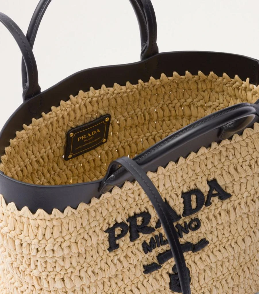 Prada Small Woven Tote Bag 6