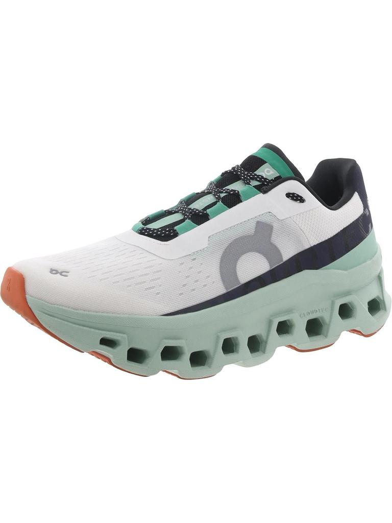 On Cloudmonster Womens Faux Leather Athletic Running Shoes