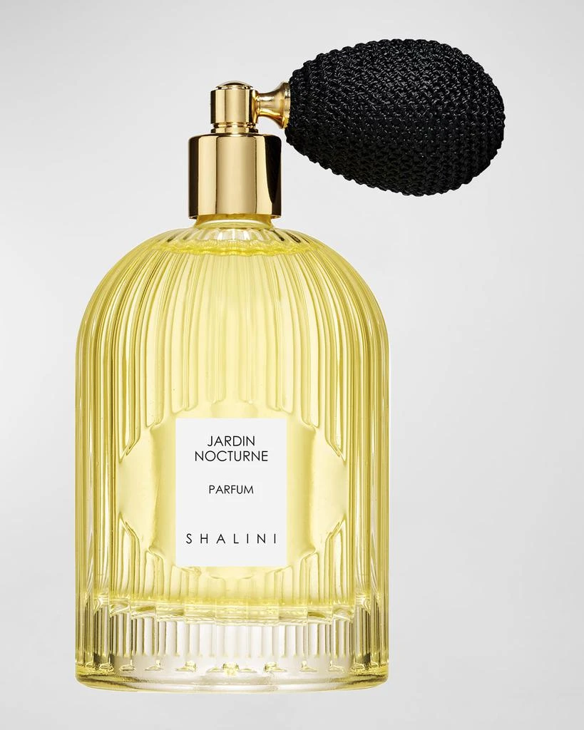 Shalini Parfum Jardin Nocturne Parfum in Byzantine Glass Flacon w/ Black Bulb Atomizer, 3.4 oz. 1